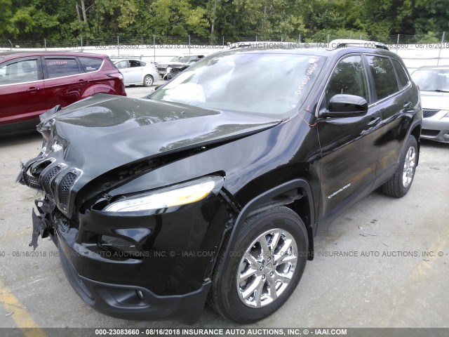 1C4PJMCS4EW260230 - 2014 JEEP CHEROKEE LATITUDE BLACK photo 2