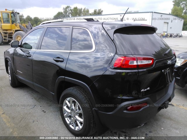 1C4PJMCS4EW260230 - 2014 JEEP CHEROKEE LATITUDE BLACK photo 3