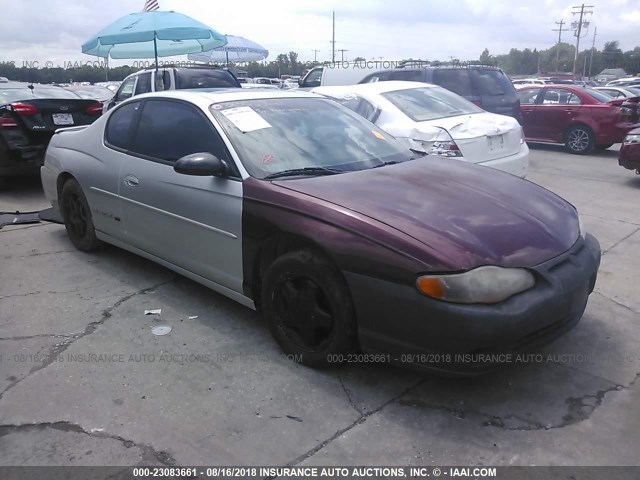 2G1WX15K519240344 - 2001 CHEVROLET MONTE CARLO SS 银色 照片 1