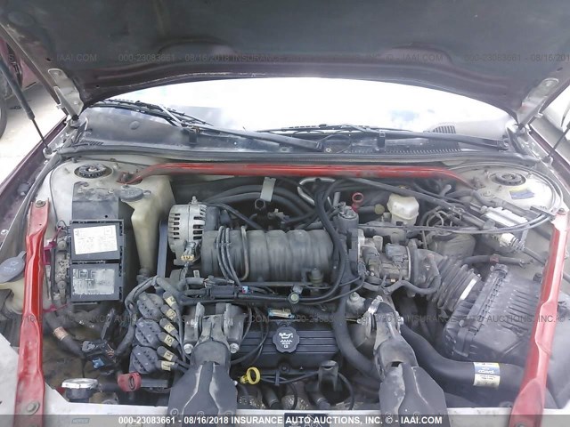 2G1WX15K519240344 - 2001 CHEVROLET MONTE CARLO SS 银色 照片 10