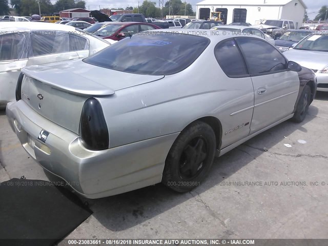 2G1WX15K519240344 - 2001 CHEVROLET MONTE CARLO SS 银色 照片 4