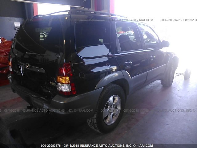 4F2CU09131KM17471 - 2001 MAZDA TRIBUTE LX/ES BLACK photo 4