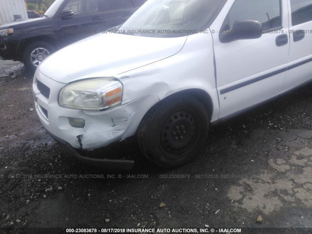 1GNDV23W67D216556 - 2007 CHEVROLET UPLANDER LS WHITE photo 6