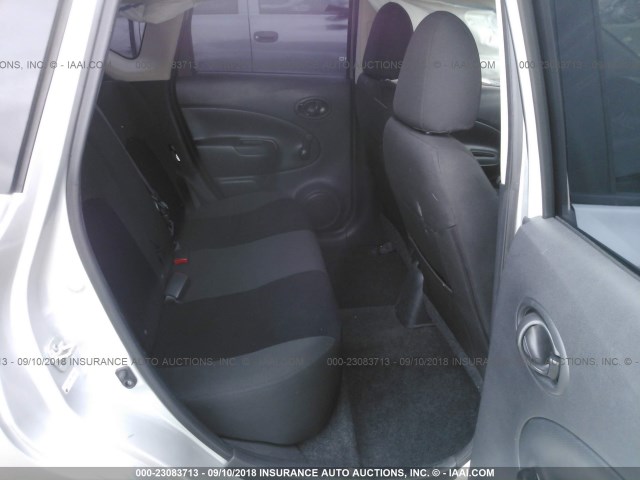 3N1CE2CP4FL389582 - 2015 NISSAN VERSA NOTE S/S PLUS/SV/SL/SR GRAY photo 8