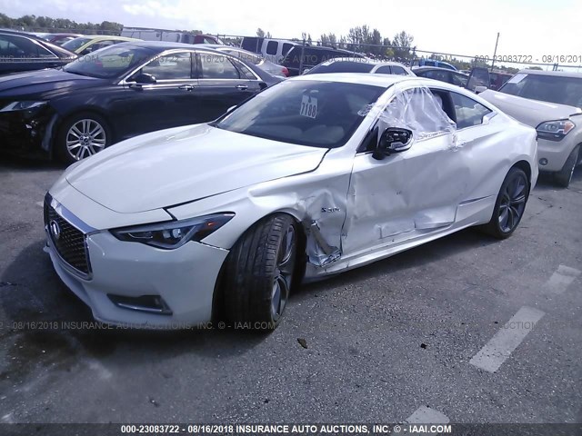 JN1FV7EK0JM530951 - 2018 INFINITI Q60 RED SPORT 400 WHITE photo 2