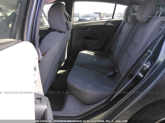 JHMZE2H57DS005855 - 2013 HONDA INSIGHT LX GRAY photo 8