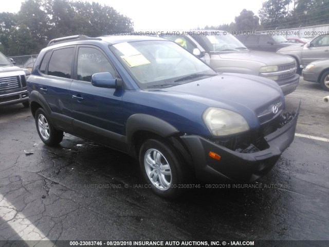 KM8JN72D96U259565 - 2006 HYUNDAI TUCSON GLS/LIMITED BLUE photo 1