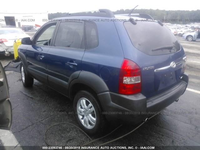 KM8JN72D96U259565 - 2006 HYUNDAI TUCSON GLS/LIMITED BLUE photo 3