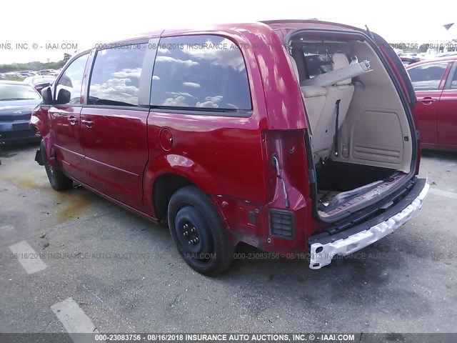 2C4RDGBG8FR603582 - 2015 DODGE GRAND CARAVAN SE RED photo 3