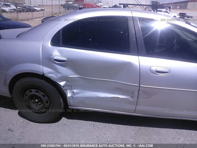 1B3EL46J85N675918 - 2005 DODGE STRATUS SXT SILVER photo 6