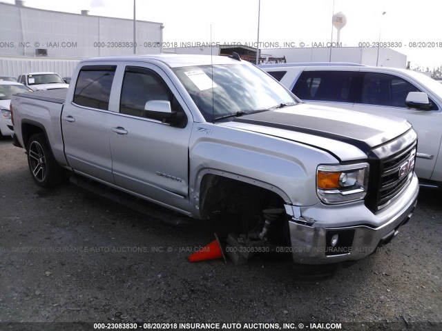 3GTU2UEC4FG246544 - 2015 GMC SIERRA K1500 SLE SILVER photo 1