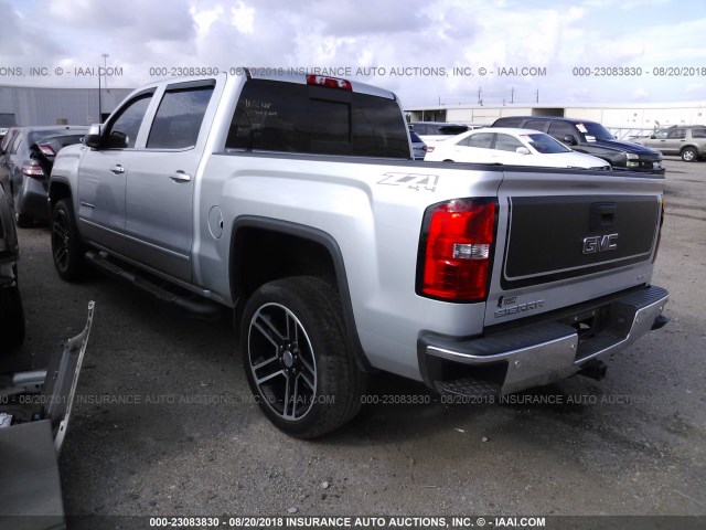 3GTU2UEC4FG246544 - 2015 GMC SIERRA K1500 SLE SILVER photo 3