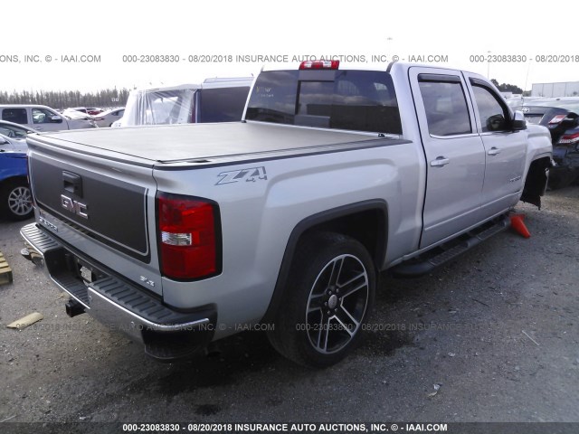 3GTU2UEC4FG246544 - 2015 GMC SIERRA K1500 SLE SILVER photo 4