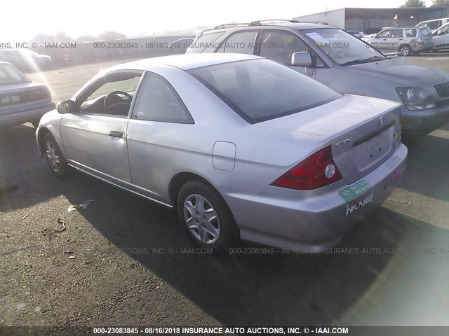 1HGEM22344L080521 - 2004 HONDA CIVIC DX VP SILVER photo 3