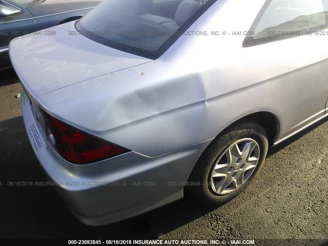 1HGEM22344L080521 - 2004 HONDA CIVIC DX VP SILVER photo 6