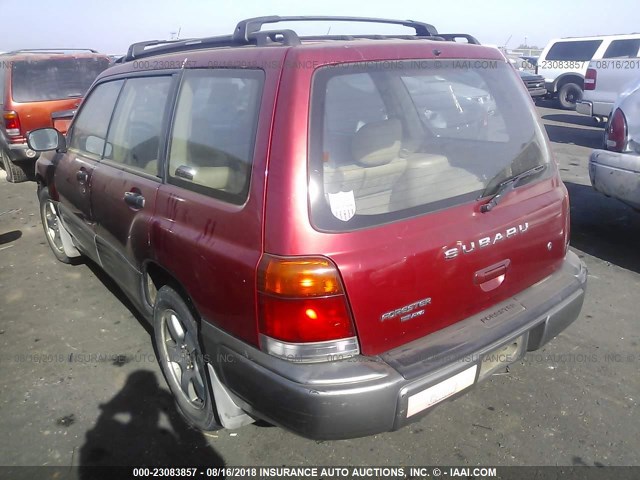 JF1SF6559XH725208 - 1999 SUBARU FORESTER S/S LIMITED RED photo 3