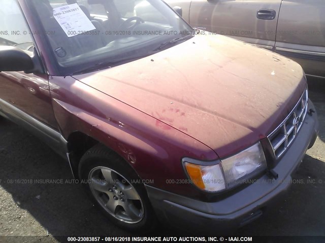 JF1SF6559XH725208 - 1999 SUBARU FORESTER S/S LIMITED RED photo 6