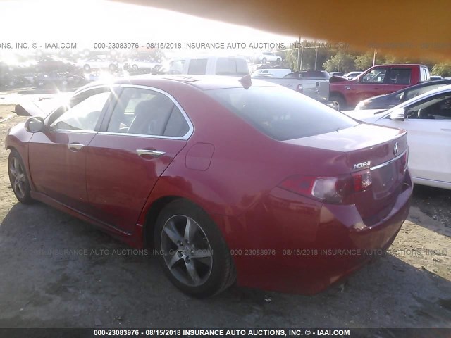 JH4CU2F8XCC018467 - 2012 ACURA TSX SE RED photo 3