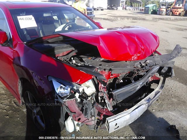 JH4CU2F8XCC018467 - 2012 ACURA TSX SE RED photo 6