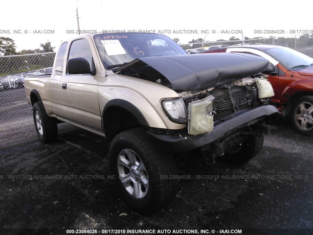 4TASN92N7YZ637039 - 2000 TOYOTA TACOMA XTRACAB PRERUNNER GOLD photo 1