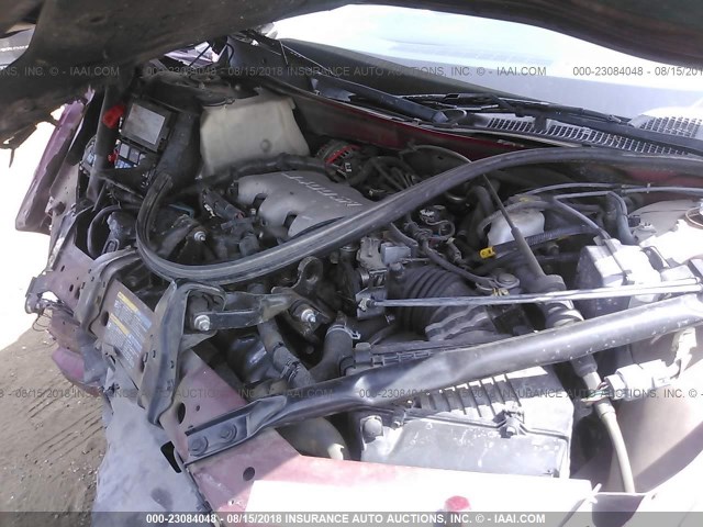 2G1WW12E659205562 - 2005 CHEVROLET MONTE CARLO LS ბურგუნდია ფოტო 10