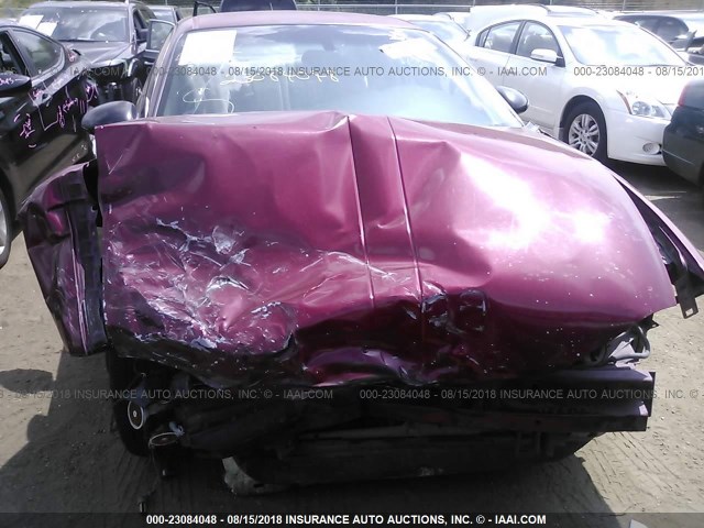 2G1WW12E659205562 - 2005 CHEVROLET MONTE CARLO LS ბურგუნდია ფოტო 6