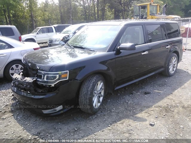 2FMHK6D83DBD09557 - 2013 FORD FLEX LIMITED BLACK photo 2