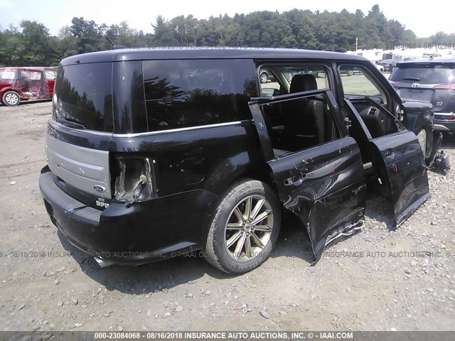 2FMHK6D83DBD09557 - 2013 FORD FLEX LIMITED BLACK photo 4