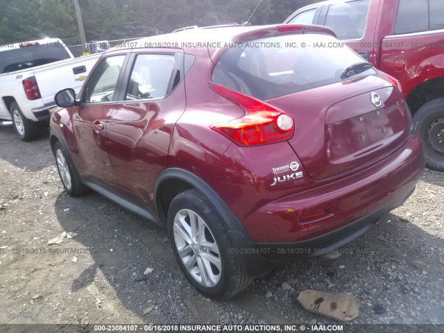 JN8AF5MR3DT226227 - 2013 NISSAN JUKE S/SV/SL RED photo 3