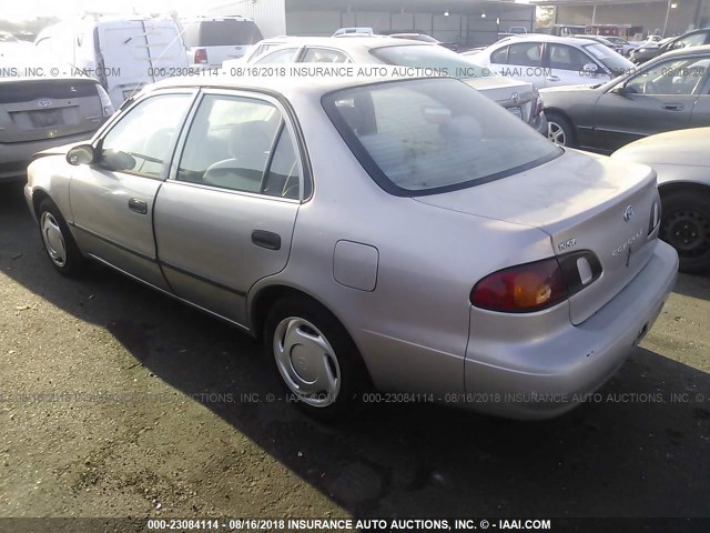 1NXBR12E6YZ316516 - 2000 TOYOTA COROLLA VE/CE/LE 金色 照片 3