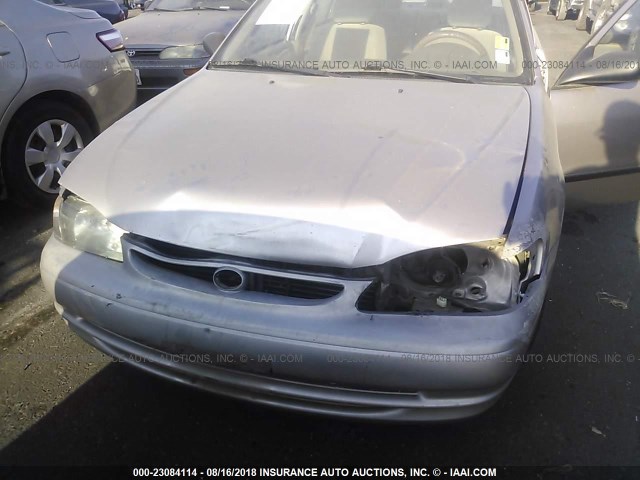 1NXBR12E6YZ316516 - 2000 TOYOTA COROLLA VE/CE/LE 金色 照片 6