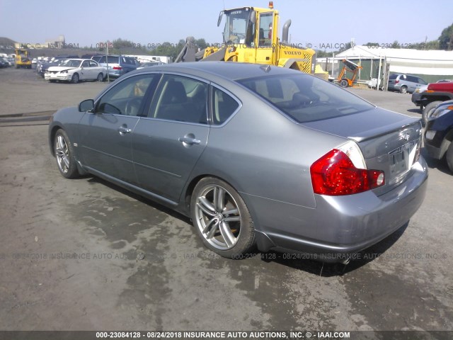 JNKBY01E36M206232 - 2006 INFINITI M45 SPORT SILVER photo 3