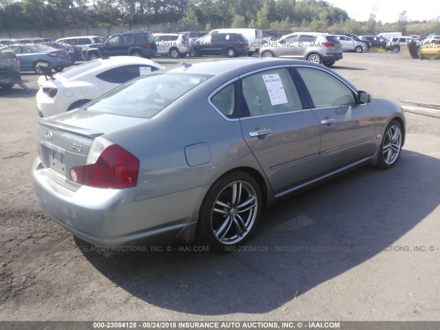 JNKBY01E36M206232 - 2006 INFINITI M45 SPORT SILVER photo 4