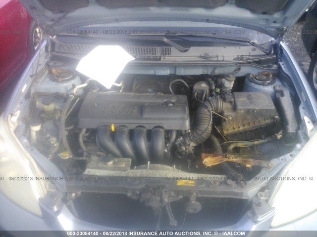 2T1KR32E43C113615 - 2003 TOYOTA COROLLA MATRIX XR BLUE photo 10