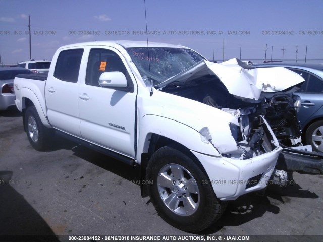 5TFLU4EN0CX043357 - 2012 TOYOTA TACOMA DOUBLE CAB WHITE photo 1