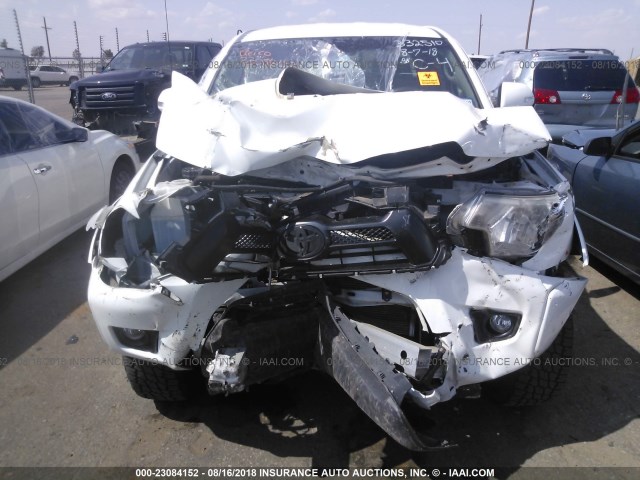 5TFLU4EN0CX043357 - 2012 TOYOTA TACOMA DOUBLE CAB WHITE photo 6