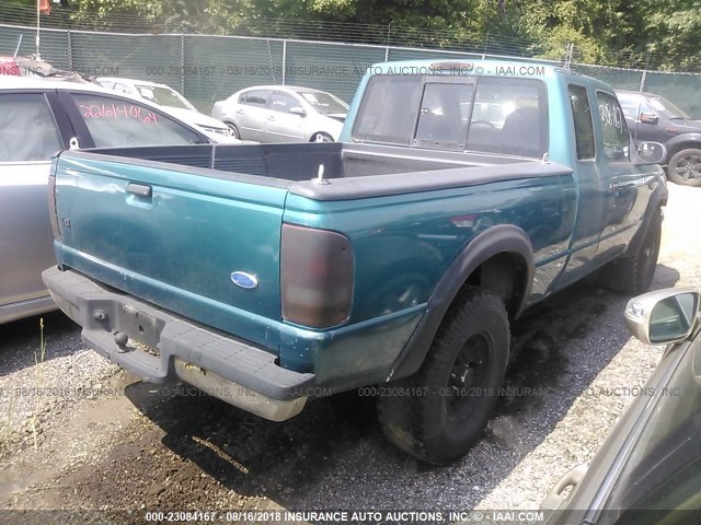 1FTCR15U8PTA08702 - 1993 FORD RANGER SUPER CAB TURQUOISE photo 4