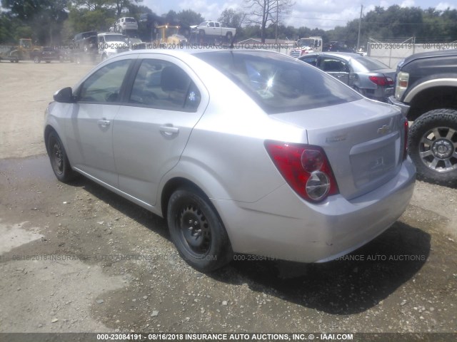 1G1JA5SH0D4152708 - 2013 CHEVROLET SONIC LS 银色 照片 3