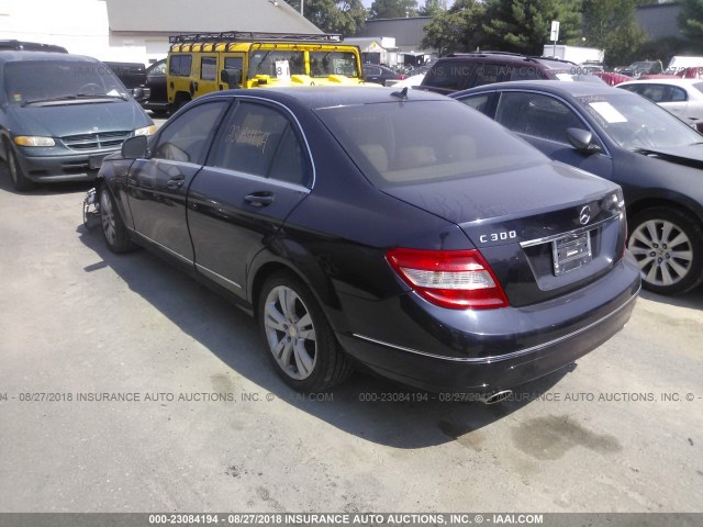 WDDGF81X98F113774 - 2008 MERCEDES-BENZ C 300 4MATIC BLUE photo 3