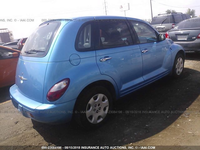 3A8FY48B28T103203 - 2008 CHRYSLER PT CRUISER BLUE photo 4