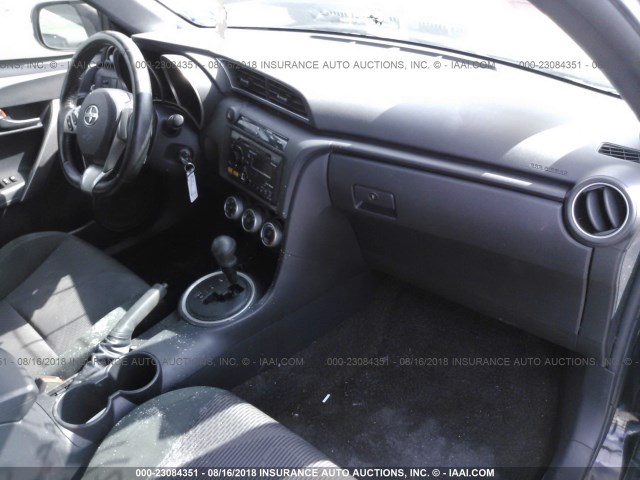 JTKJF5C75D3062421 - 2013 TOYOTA SCION TC BLACK photo 5