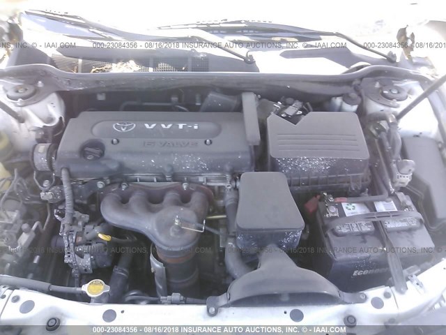 4T1BE46K58U732117 - 2008 TOYOTA CAMRY CE/LE/XLE/SE WHITE photo 10