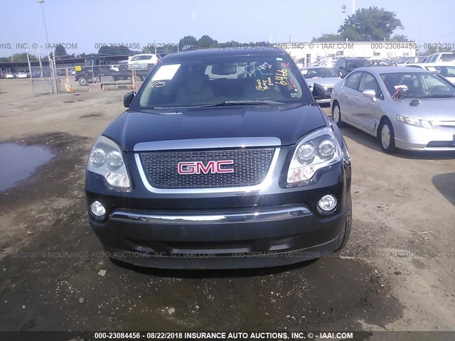 1GKEV23D59J156466 - 2009 GMC ACADIA SLT-1 BLACK photo 6