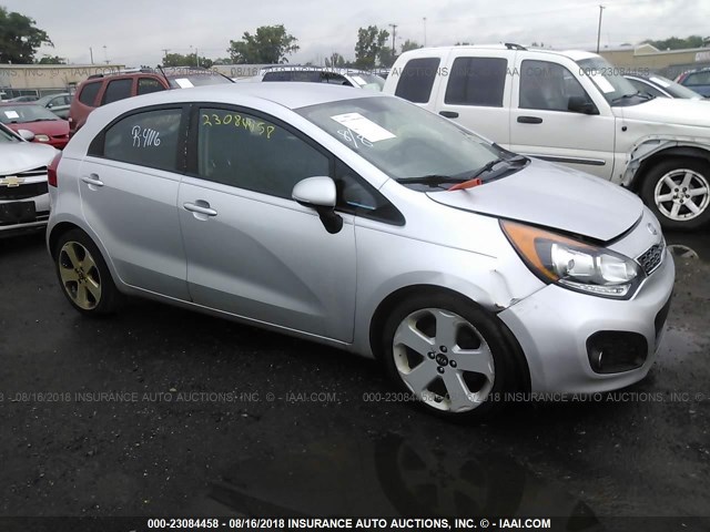 KNADN5A38C6016504 - 2012 KIA RIO EX/SX SILVER photo 1