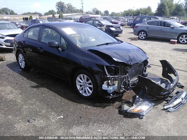 19XFB2F9XCE028356 - 2012 HONDA CIVIC EXL 黑色 照片 1