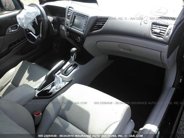 19XFB2F9XCE028356 - 2012 HONDA CIVIC EXL 黑色 照片 5