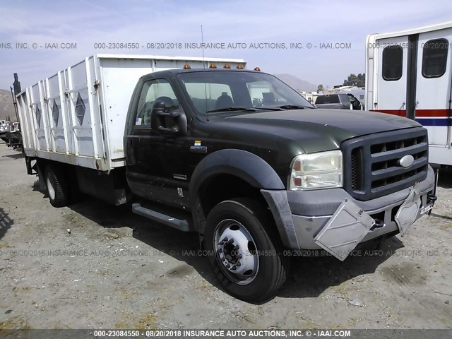 1FDAF56P16EA19412 - 2006 FORD F550 SUPER DUTY GREEN photo 1