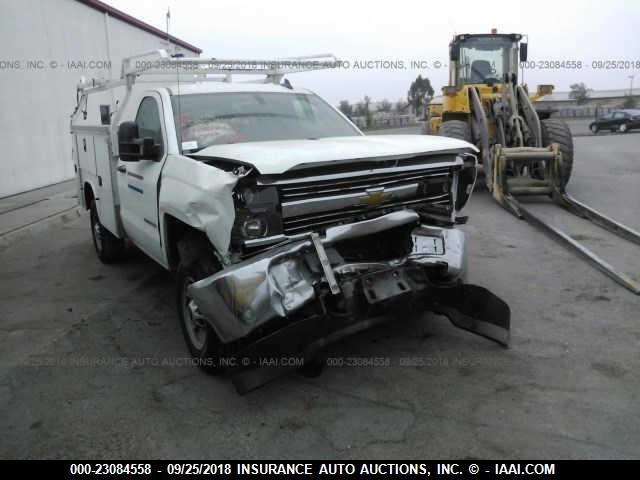 1GB0CUEG1FZ516476 - 2015 CHEVROLET SILVERADO C2500 HEAVY DUTY WHITE photo 1