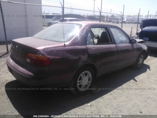 1Y1SK5286YZ436230 - 2000 CHEVROLET GEO PRIZM LSI MAROON photo 4
