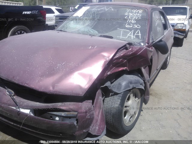 1Y1SK5286YZ436230 - 2000 CHEVROLET GEO PRIZM LSI MAROON photo 6